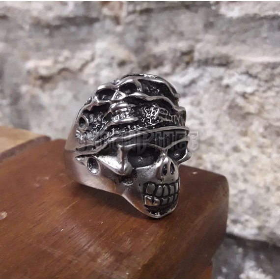 Beret Skull - acél gyűrű
