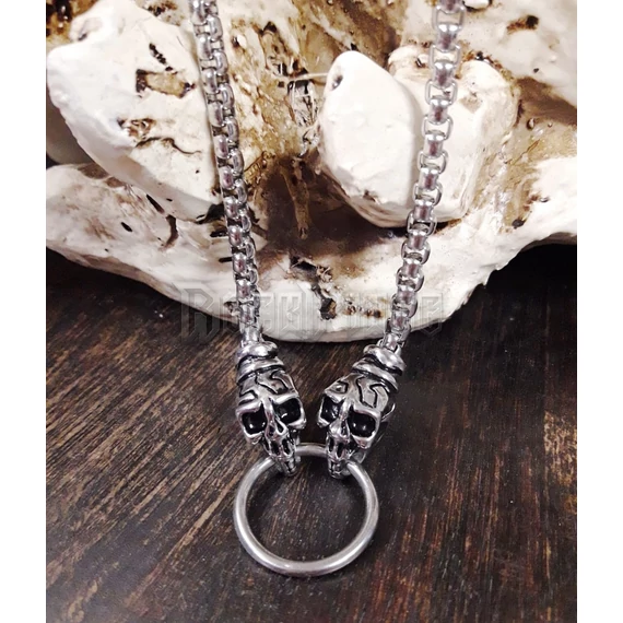 Strange Skulls - acél nyaklánc