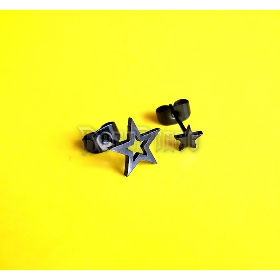 Hollow and Full Black Stars - fülbevaló