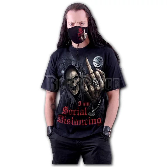 SOCIAL DISTANCE - T-Shirt Black - M032M101