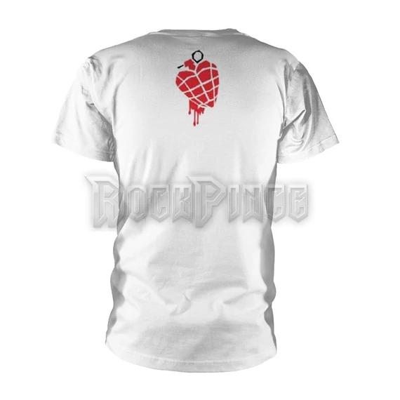GREEN DAY - AMERICAN IDIOT HEART (WHITE) - Unisex póló - PHD12449