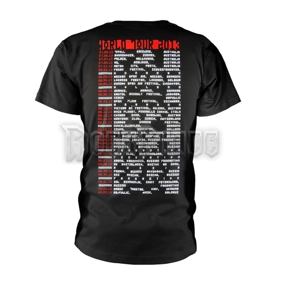 FEAR FACTORY - WORLD TOUR 2013 (TOUR STOCK) - Unisex póló - PHD12611