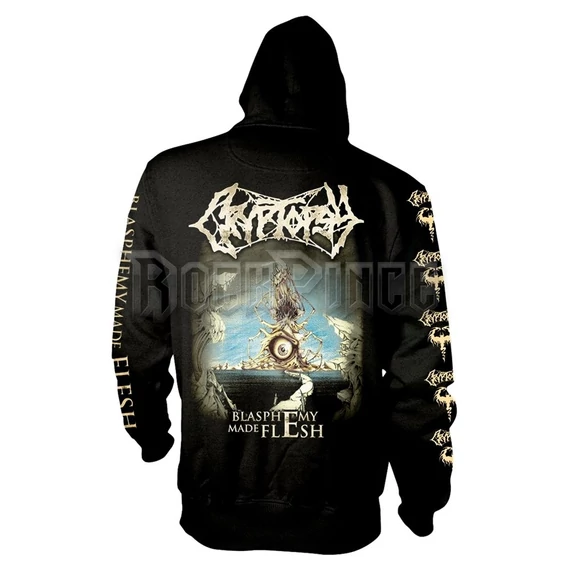 CRYPTOPSY - BLASPHEMY MADE FLESH - Cipzáras kapucnis pulóver - PH12695HSWZ