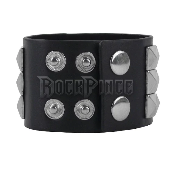 3 soros piramis szegecses csuklószorító - 9718