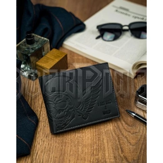 I AM BAD & WILD - bőr pénztárca