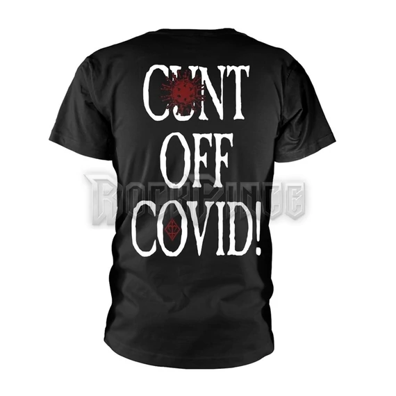 CRADLE OF FILTH - C**T OFF COVID - unisex póló - PHDCOFTSBCUN