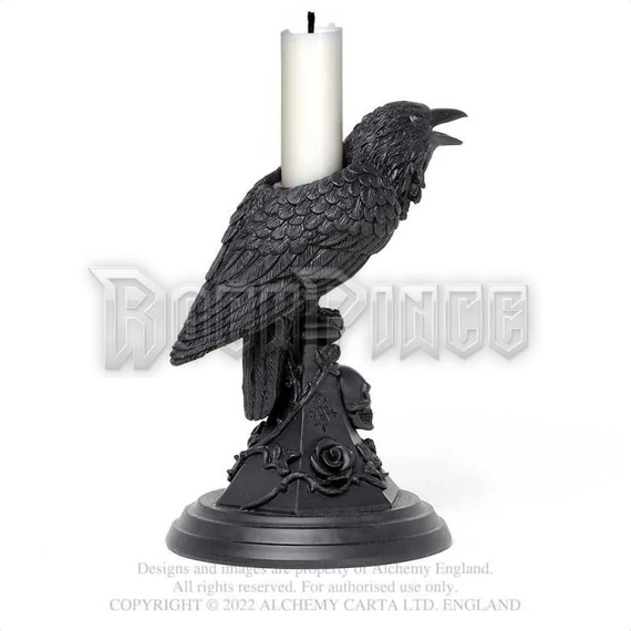Alchemy - Poe's Raven - gyertyatartó V109