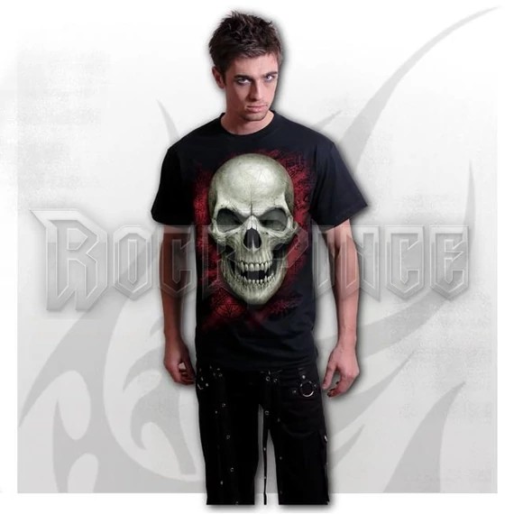 GOTHIC RUNES - GLOW IN THE DARK - Front Print T-Shirt Black - D111M121