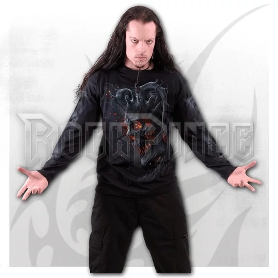 DEATH EMBERS - Longsleeve T-Shirt Black - K099M301