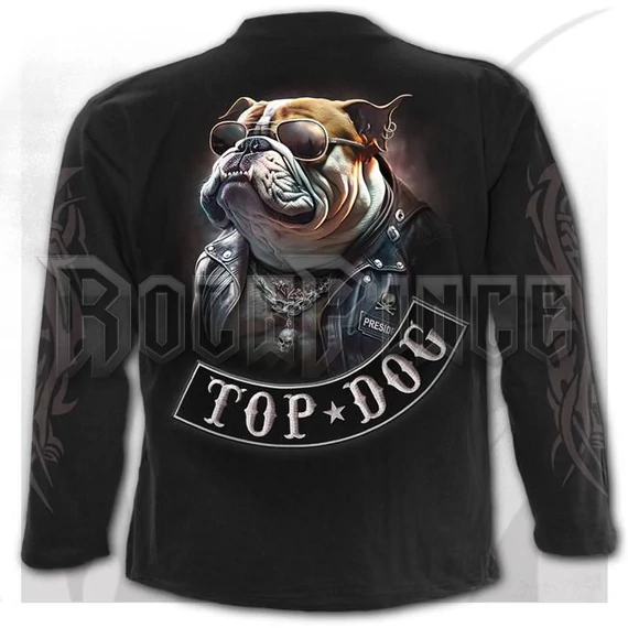 TOP DOG - Longsleeve T-Shirt Black - T228M301