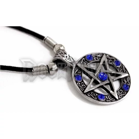 Hat köves pentagramma kék kővel - NEK-A442