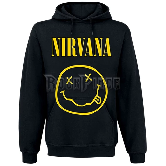 NIRVANA - SMILEY - kapucnis pulóver