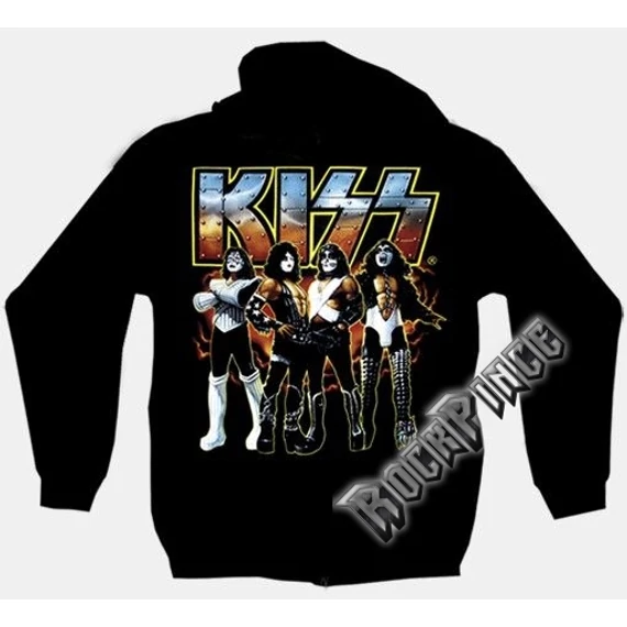Kiss - TDM-1283 - cipzáras kapucnis pulóver