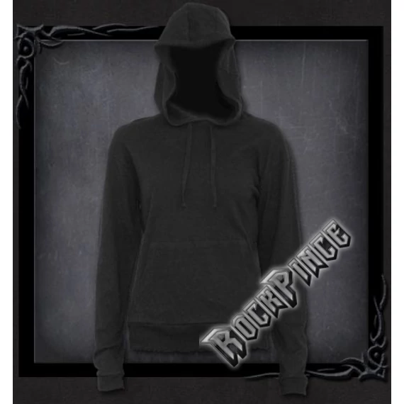 METAL STREETWEAR - Street Ribbed Large Hood Hoodie  Black - P003F269
