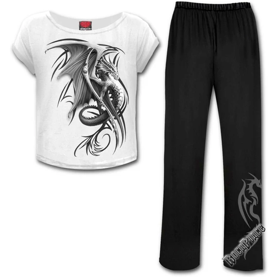 WYVERN - 4pc Gothic Pyjama Set (Plain) - T119G601