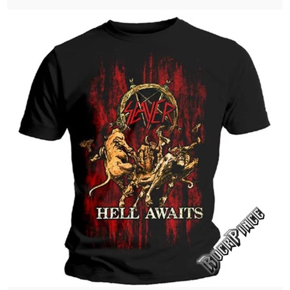 SLAYER - HELL AWAITS - unisex póló - SLAYTEE41MB