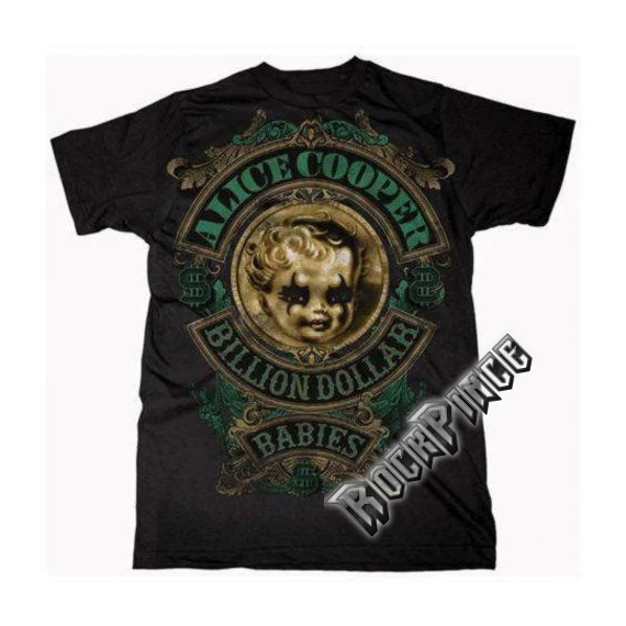 Alice Cooper - Billion Dollar Baby Crest - Unisex Póló - ACTEE02MB