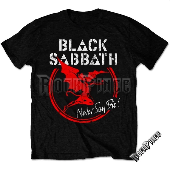Black Sabbath - Archangel Never Say Die - Unisex Póló - BSTS18MB