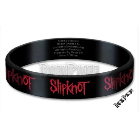 SLIPKNOT - Logo - szilikon karkötő - SKGUM01