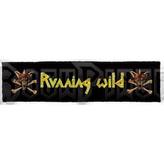 RUNNING WILD - Logo (Superstrip) - kisfelvarró HKF-0665