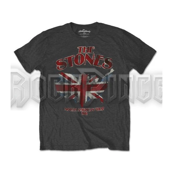 THE ROLLING STONES - UNION JACK US MAP - unisex póló - RSTS47MC