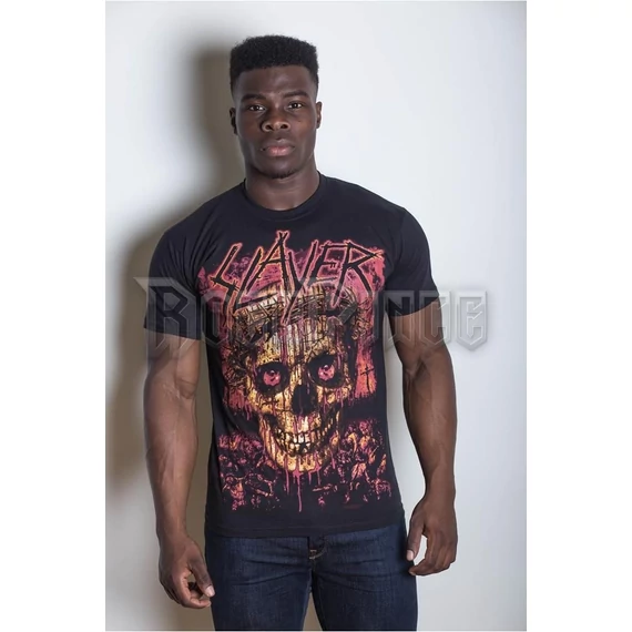 SLAYER - CROWNED SKULL - unisex póló - SLAYTEE11MB