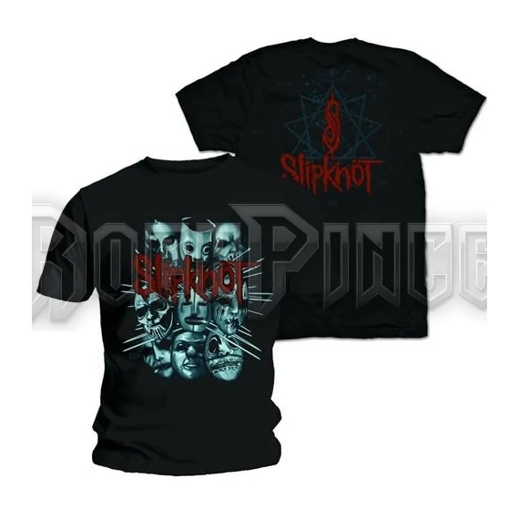Slipknot - Masks 2 - Unisex Póló - SKTS05MB