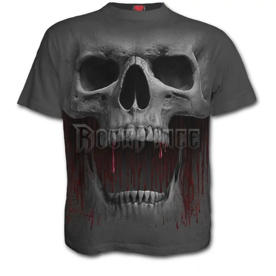 DEATH ROAR - T-Shirt Charcoal (Plain) - T151M115