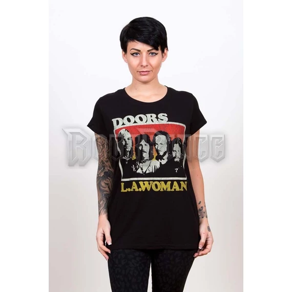 THE DOORS - LA WOMAN - női póló - DOTS09LB