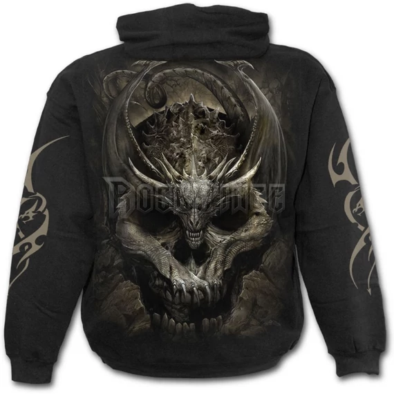 DRACO SKULL - Hoody Black (Plain) - K054M451