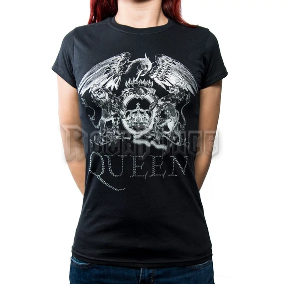 QUEEN - LOGO (DIAMANTE) - női póló - QUTS19LB