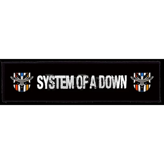 SYSTEM OF A DOWN - Logo (Superstrip) - kisfelvarró HKF-0705