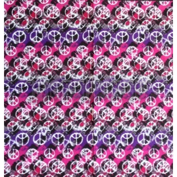 PURPLE PINK PEACE - kendő/bandana