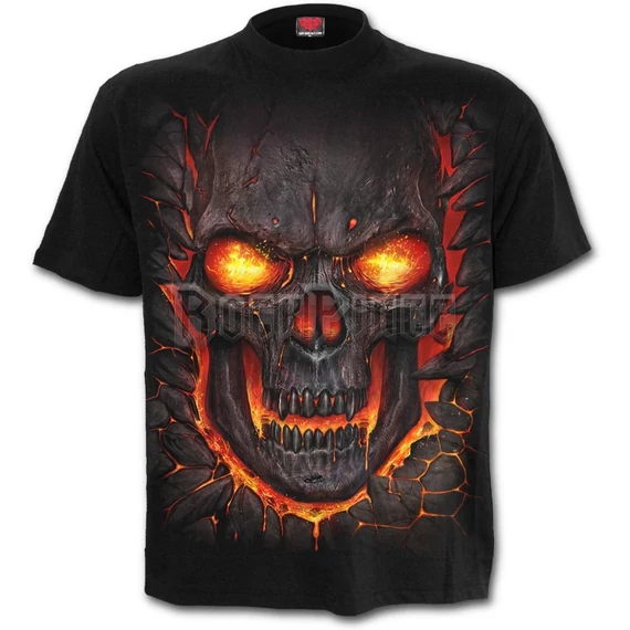 SKULL LAVA - T-Shirt Black - M026M101