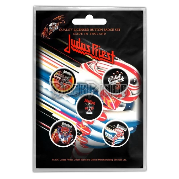 Judas Priest - Turbo - 5 db-os kitűző szett - BB024