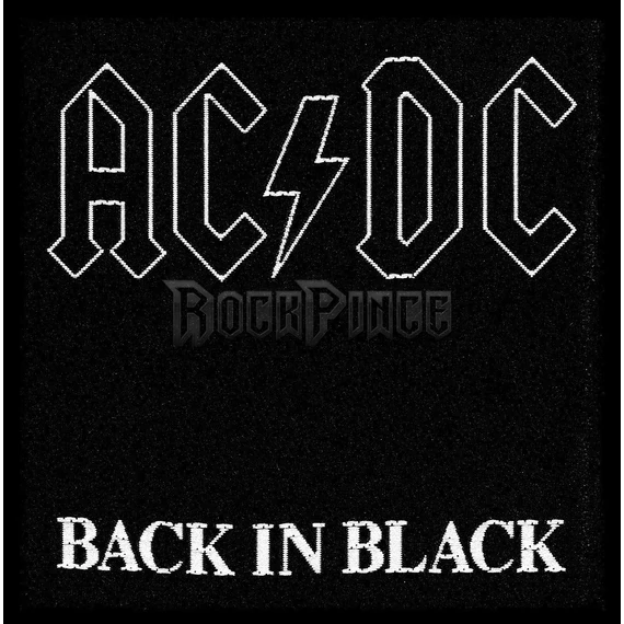 AC/DC - Back in Black - kisfelvarró - SP1512