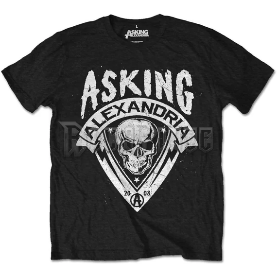 ASKING ALEXANDRIA - SKULL SHIELD - unisex póló - ASKTSP10MB