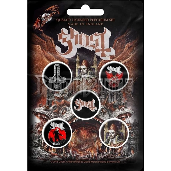 Ghost - Prequelle - 5 db-os kitűző szett - BB042