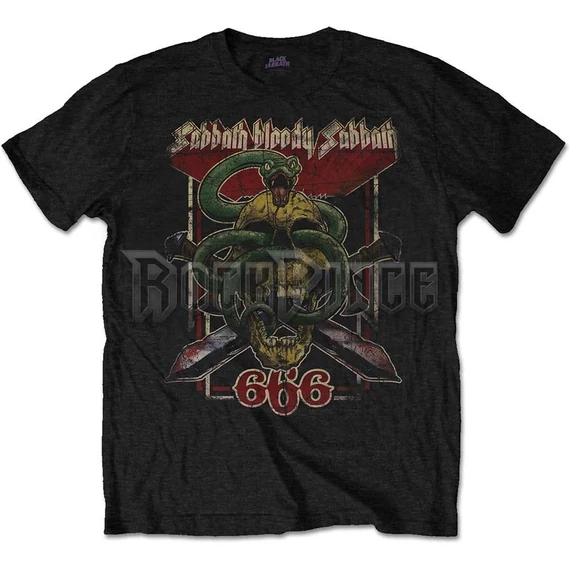 Black Sabbath - Bloody Sabbath 666 - unisex póló - BSTS32MB