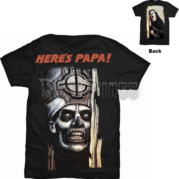 Ghost - Here's Papa - Unisex Póló - GHOTEE10MB