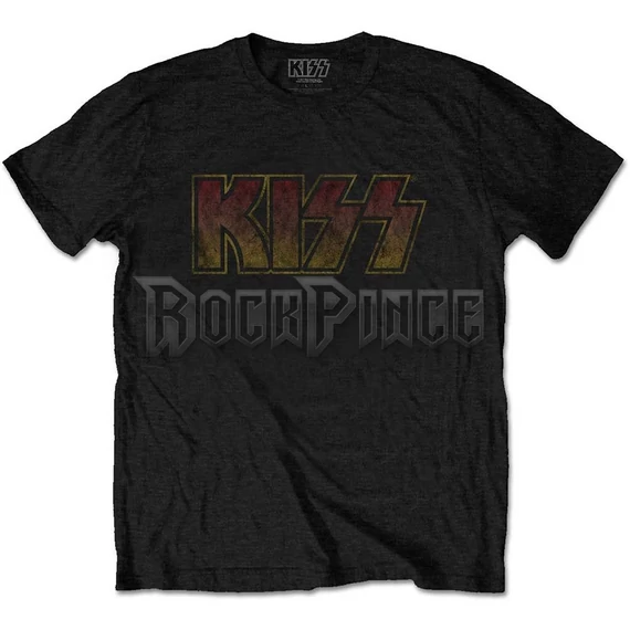 KISS - Vintage Classic Logo - unisex póló - KISSTS01MB