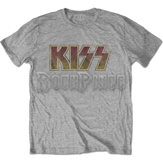 KISS - Vintage Classic Logo - Unisex Póló - KISSTS01MG
