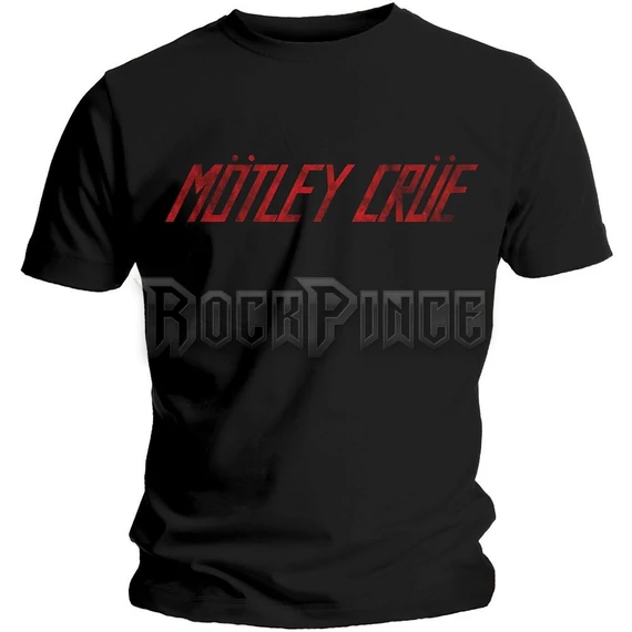 Motley Crue - Distressed Logo - Unisex Póló - MOTTEE16MB