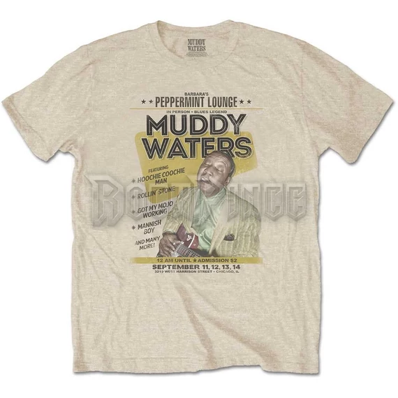 Muddy Waters - Peppermint Lounge - Unisex Póló - MUDDTS08MS