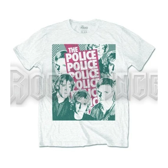 The Police - Half-tone Faces - unisex póló - POLTS04MW