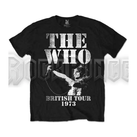 The Who - British Tour 1973 - Unisex Póló - WHOTEE03MB