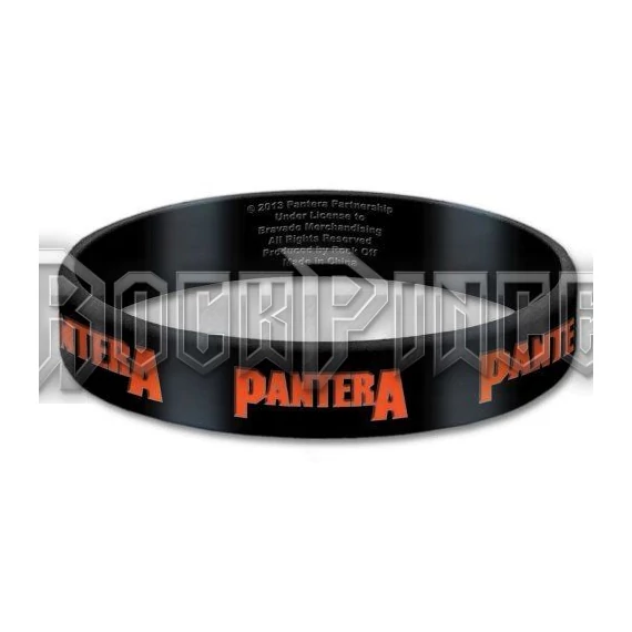 Pantera - Logo - szilikon karkötő - PANTGUM01