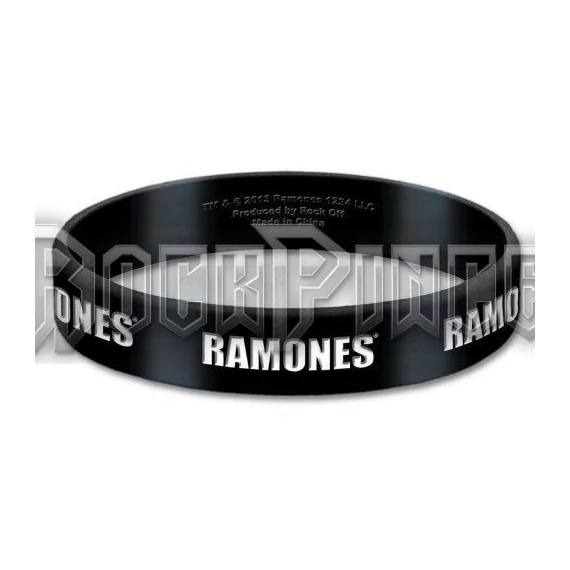Ramones - Logo - szilikon karkötő - RAGUM01
