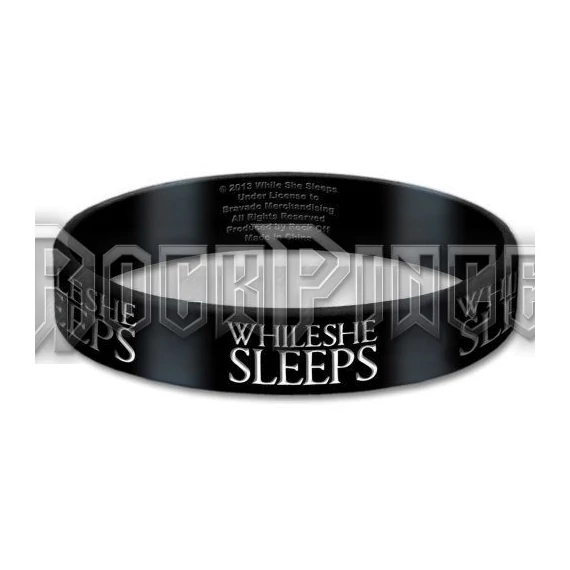 While She Sleeps - Logo - szilikon karkötő - WSSGUM01