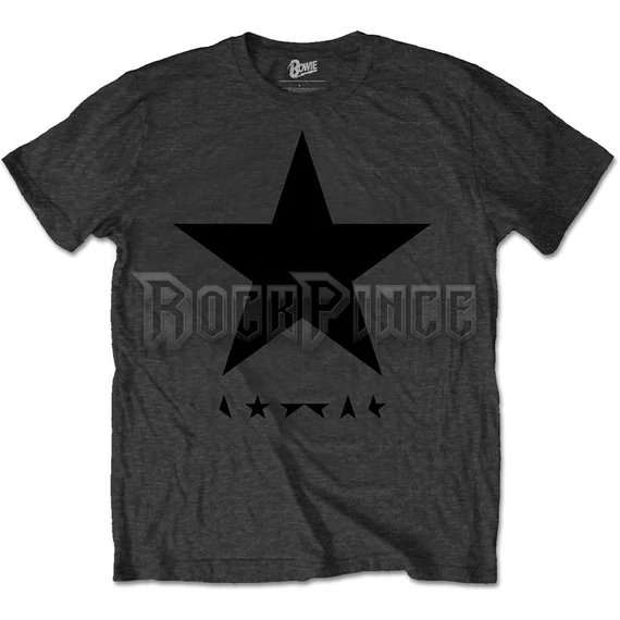 David Bowie - Blackstar on Grey - Unisex Póló - BOWTS15MC